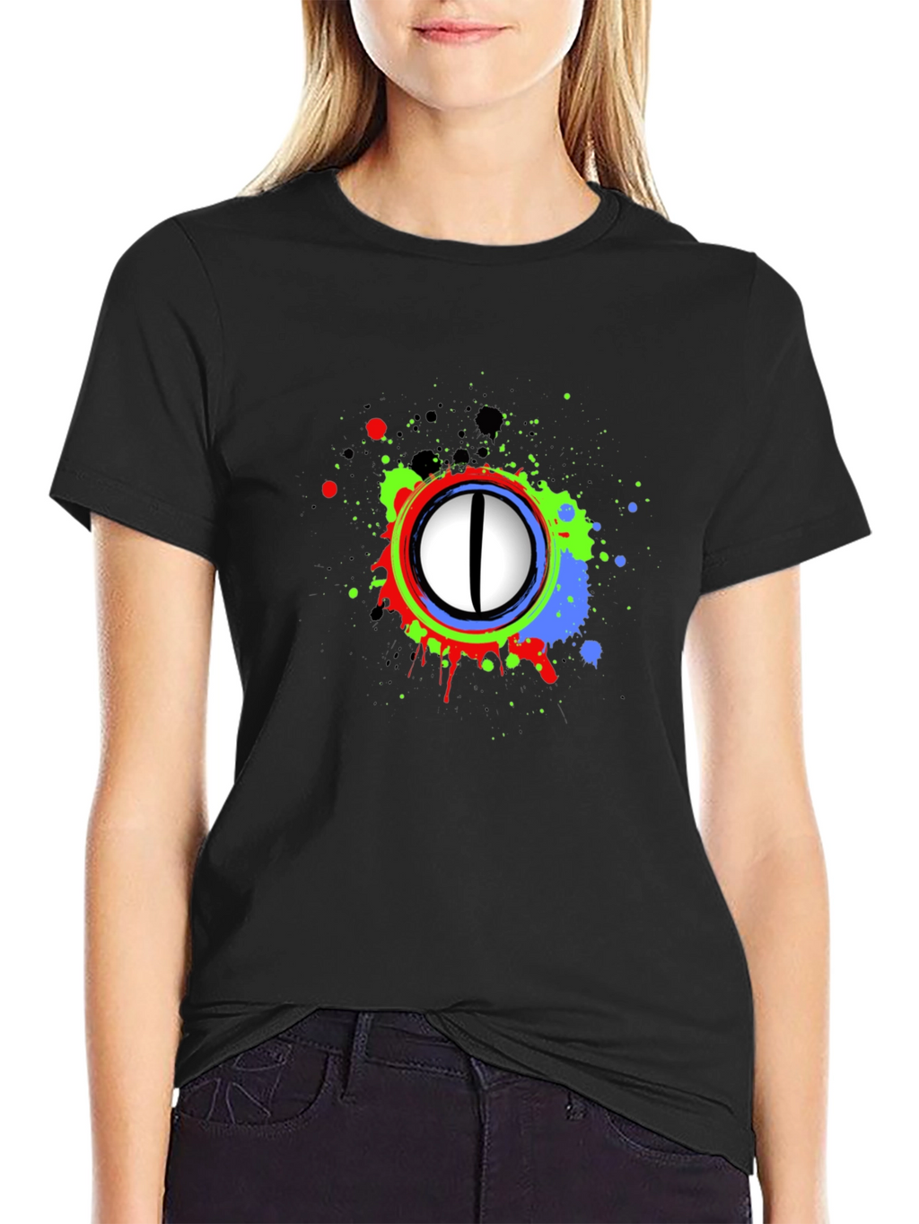 Abstract Eye Graphic T-Shirt