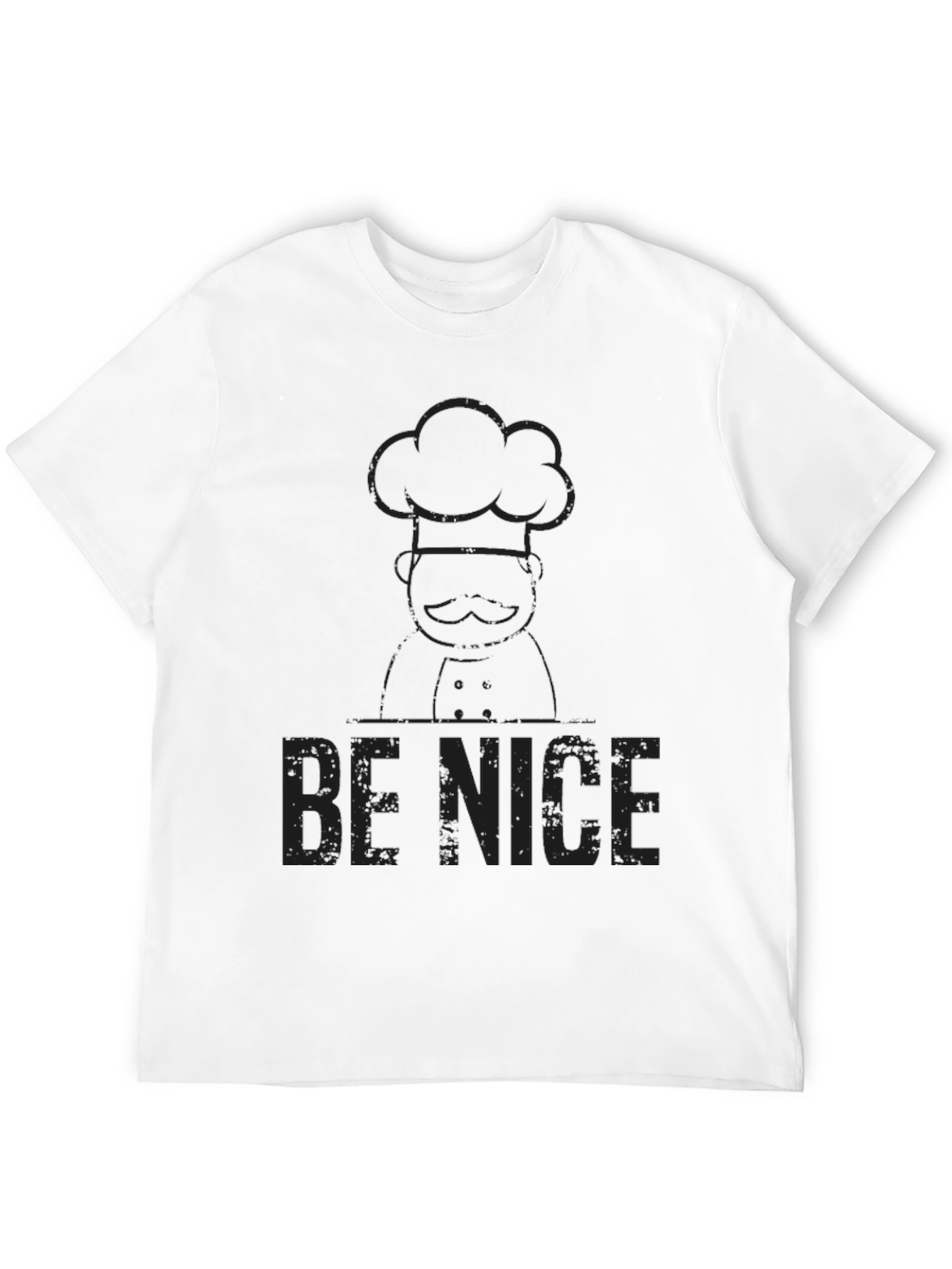 Be Nice Chef Graphic T-Shirt - Black