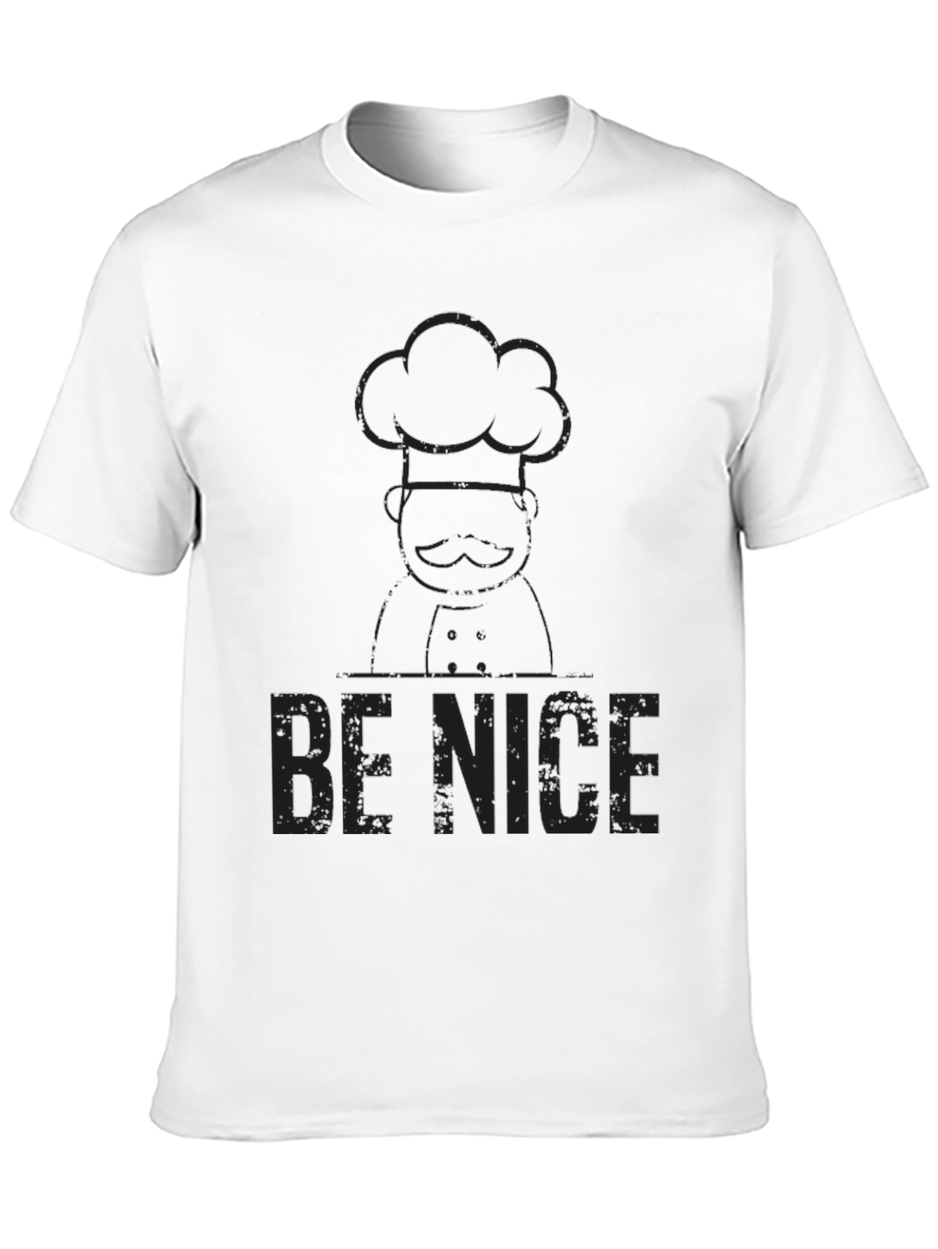 Be Nice Chef Graphic T-Shirt - Black