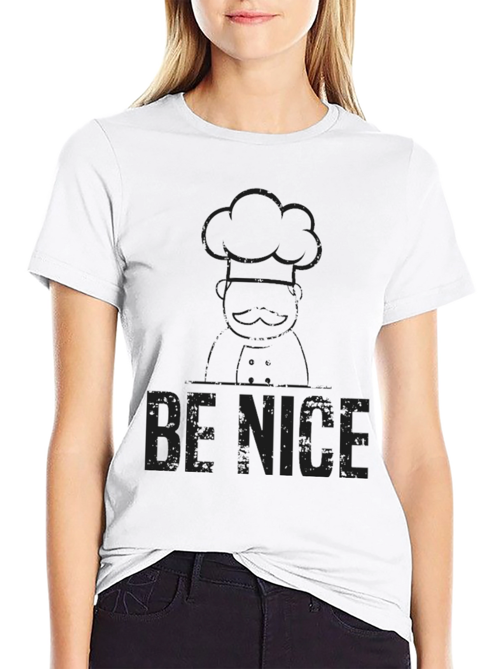 Be Nice Chef Graphic T-Shirt - Black