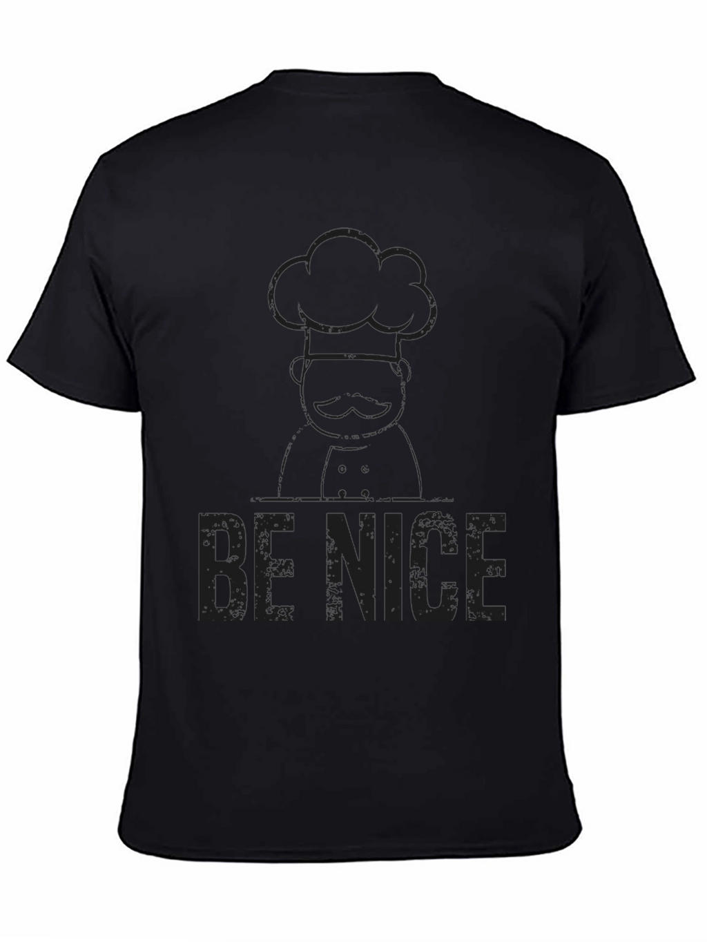 Be Nice Chef Graphic T-Shirt - Black