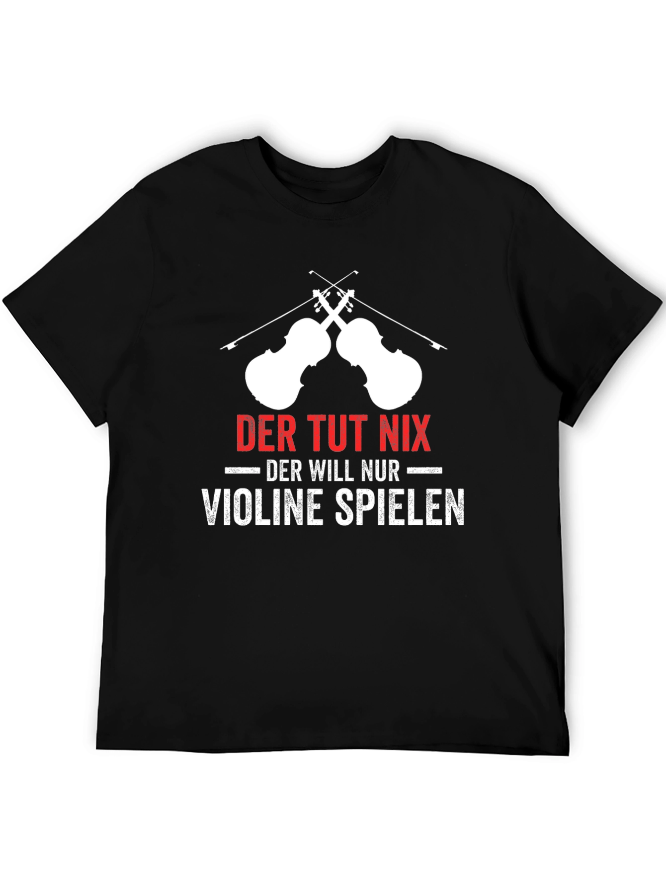 Violin Player Graphic T-Shirt German Humor