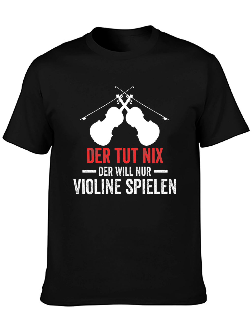 Violin Player Graphic T-Shirt German Humor