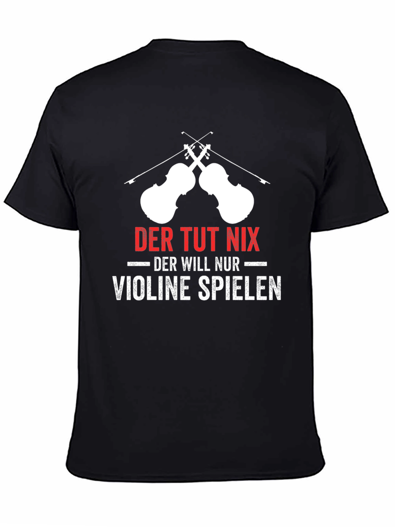 Violin Player Graphic T-Shirt German Humor