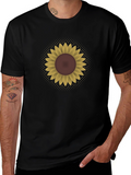 Sunflower Graphic T-Shirt - Stylish Mens Tee