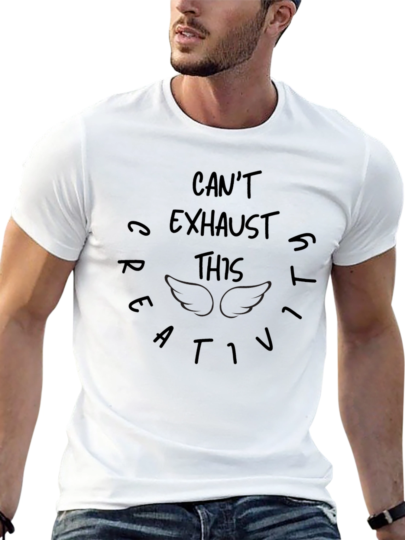 Creative Spirit Black Graphic T-Shirt