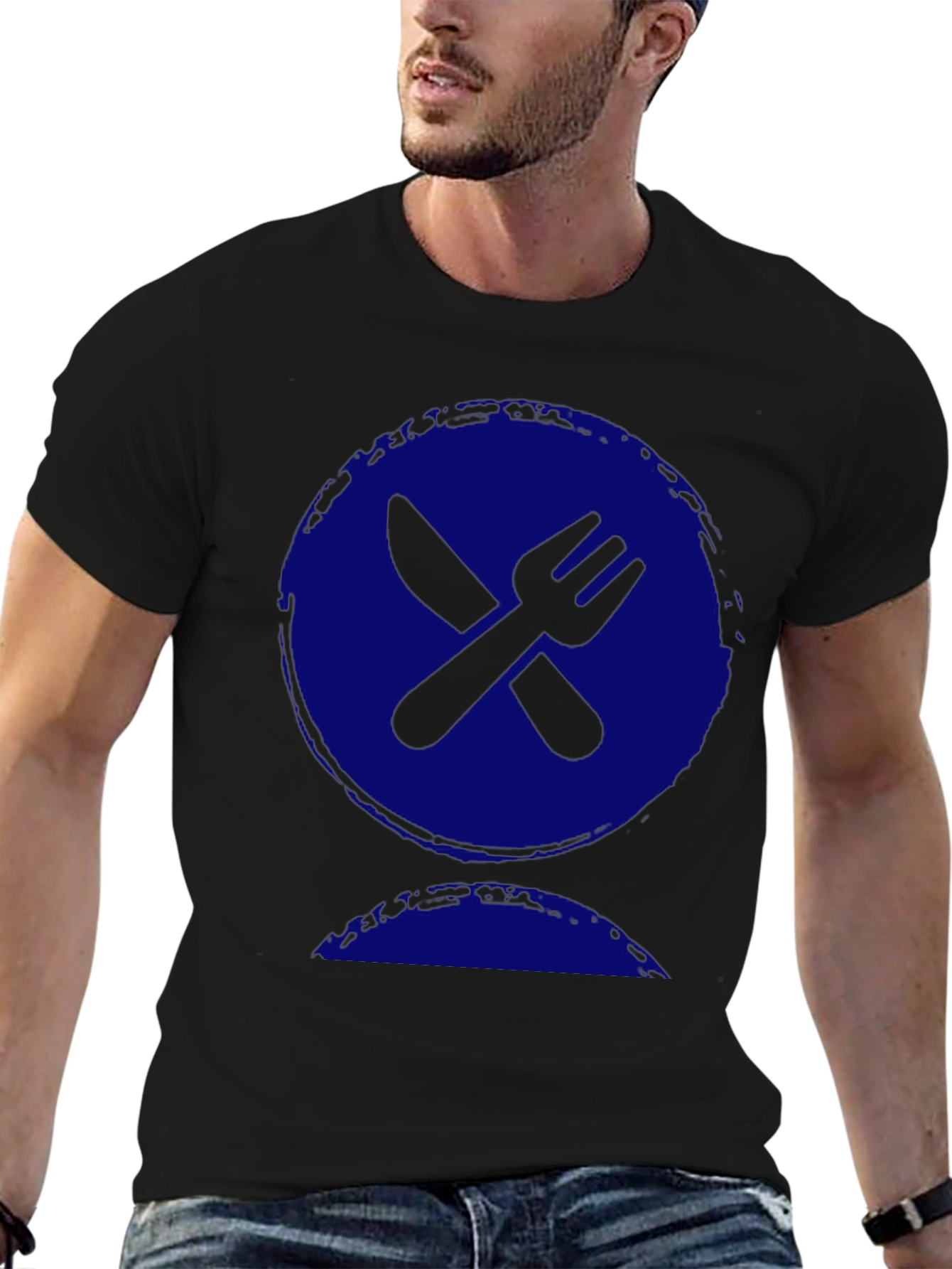 Fork & Knife Graphic Tee - Foodie T-Shirt