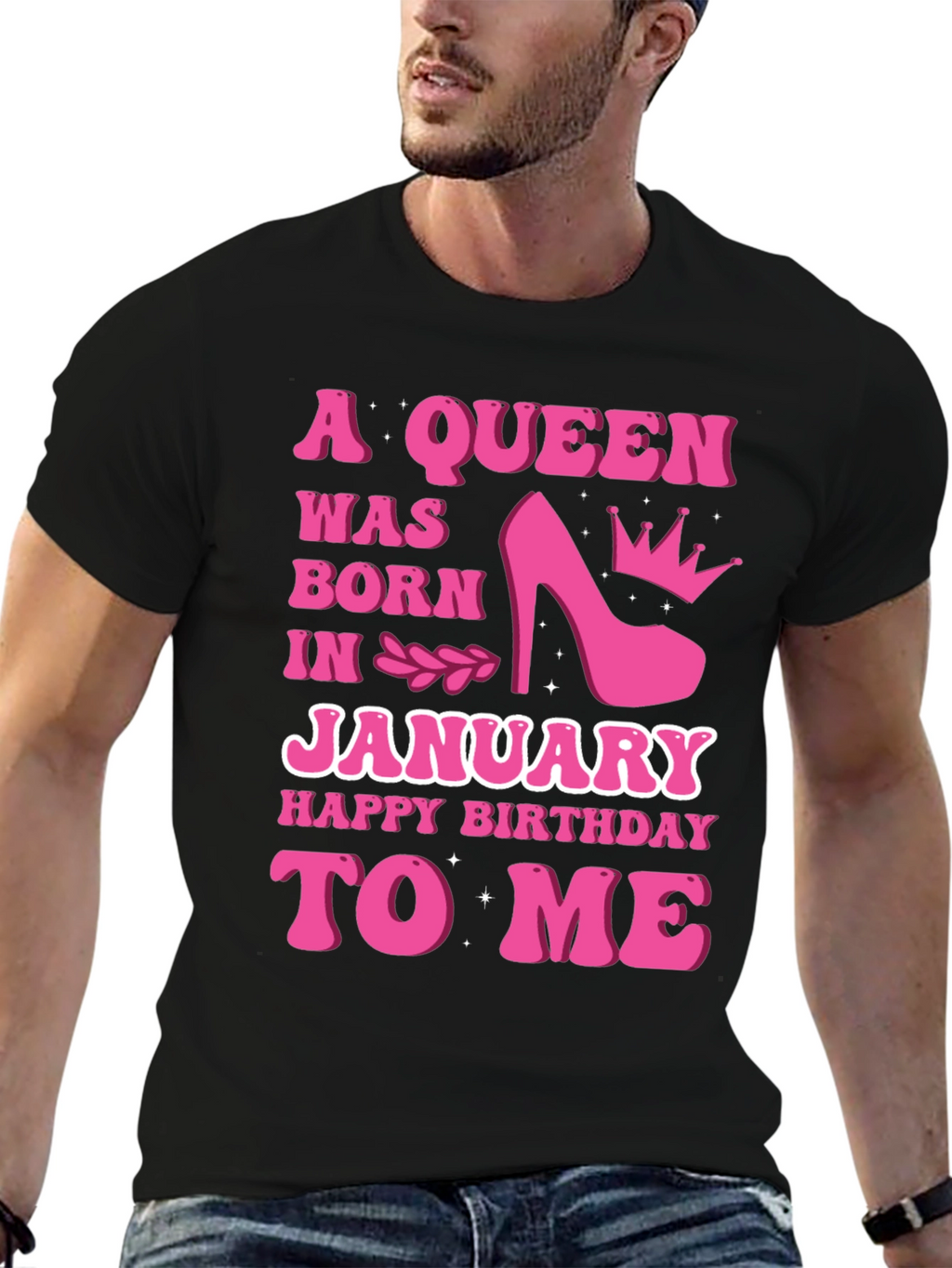 A Queen Was Born In January T-Shirt