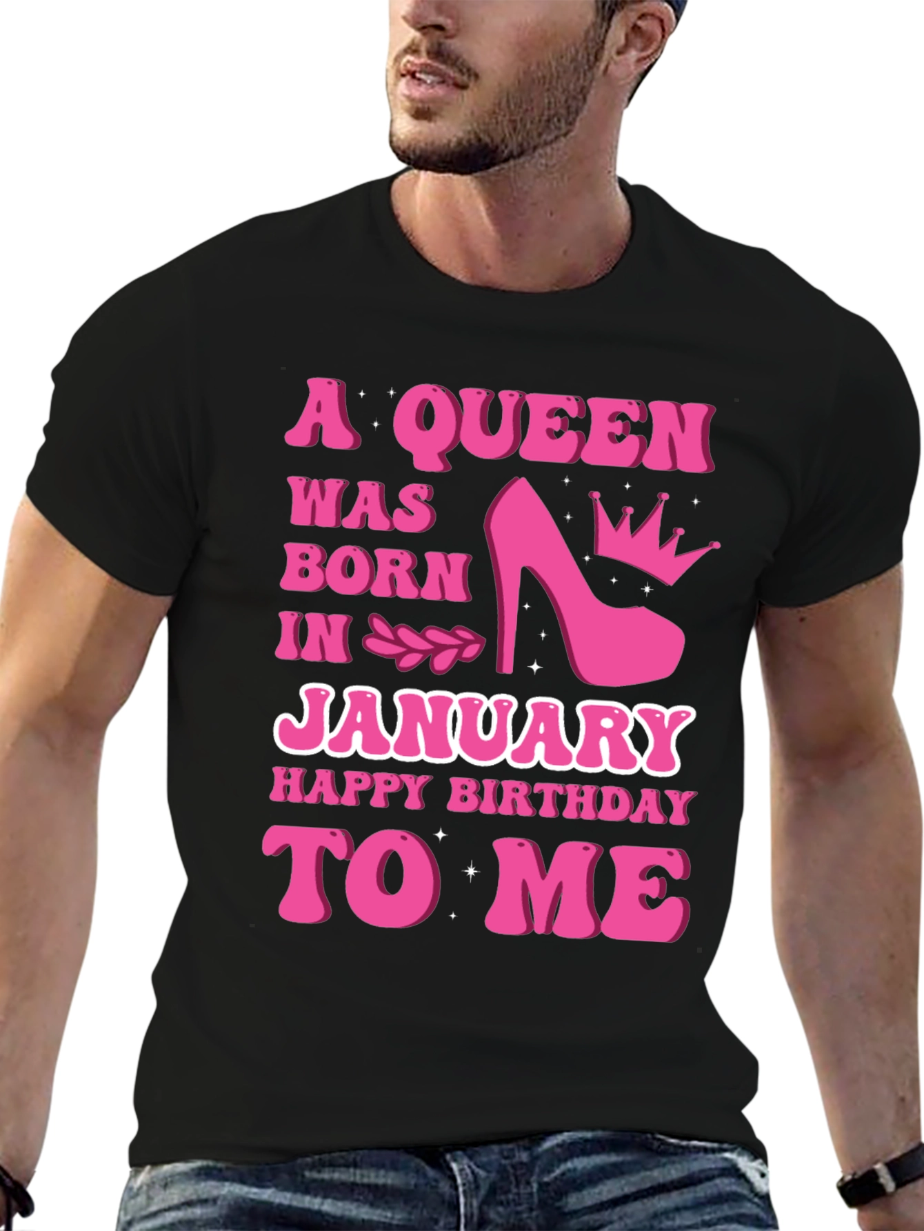 A Queen Was Born In January T-Shirt