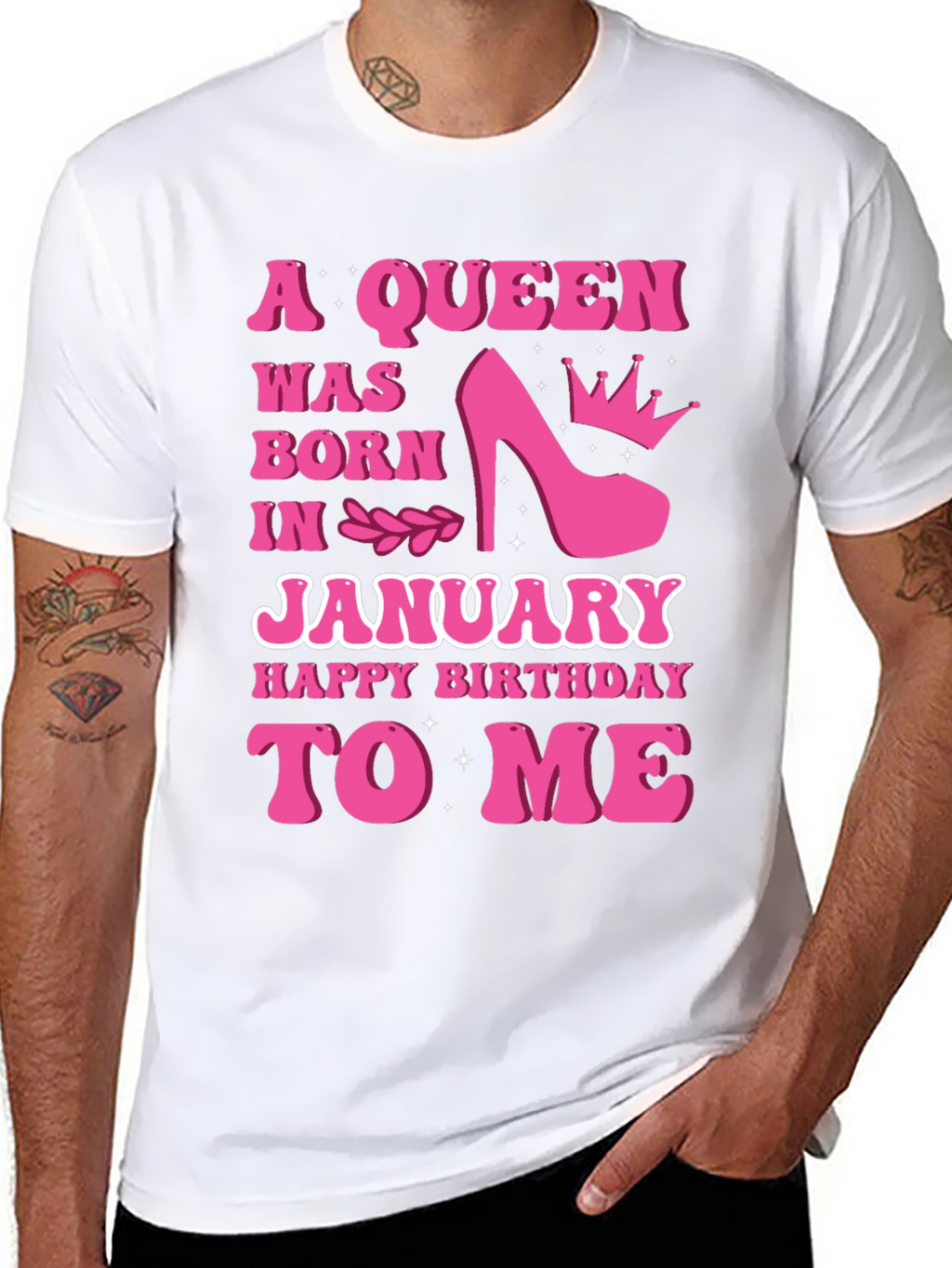 A Queen Was Born In January T-Shirt