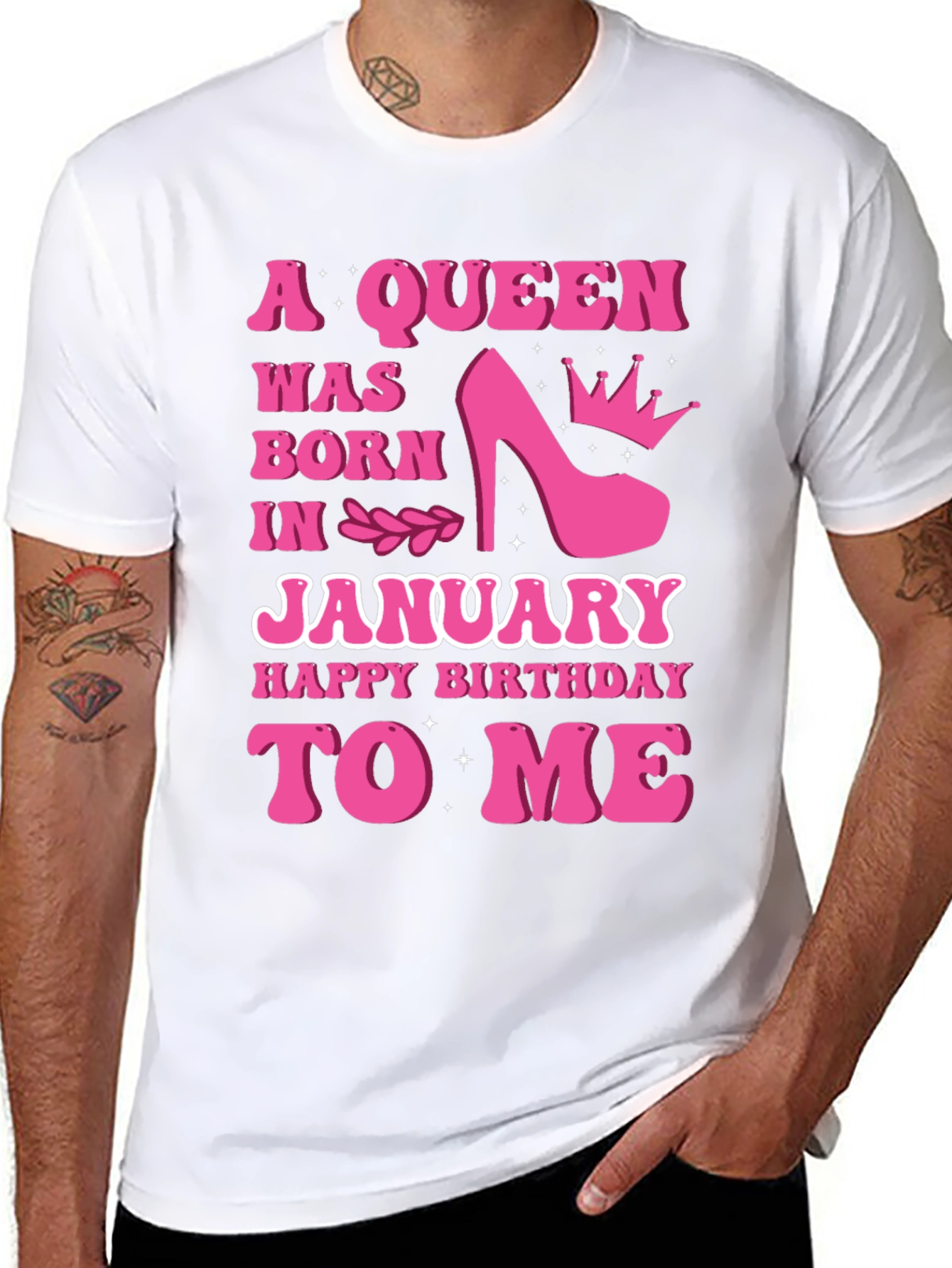A Queen Was Born In January T-Shirt