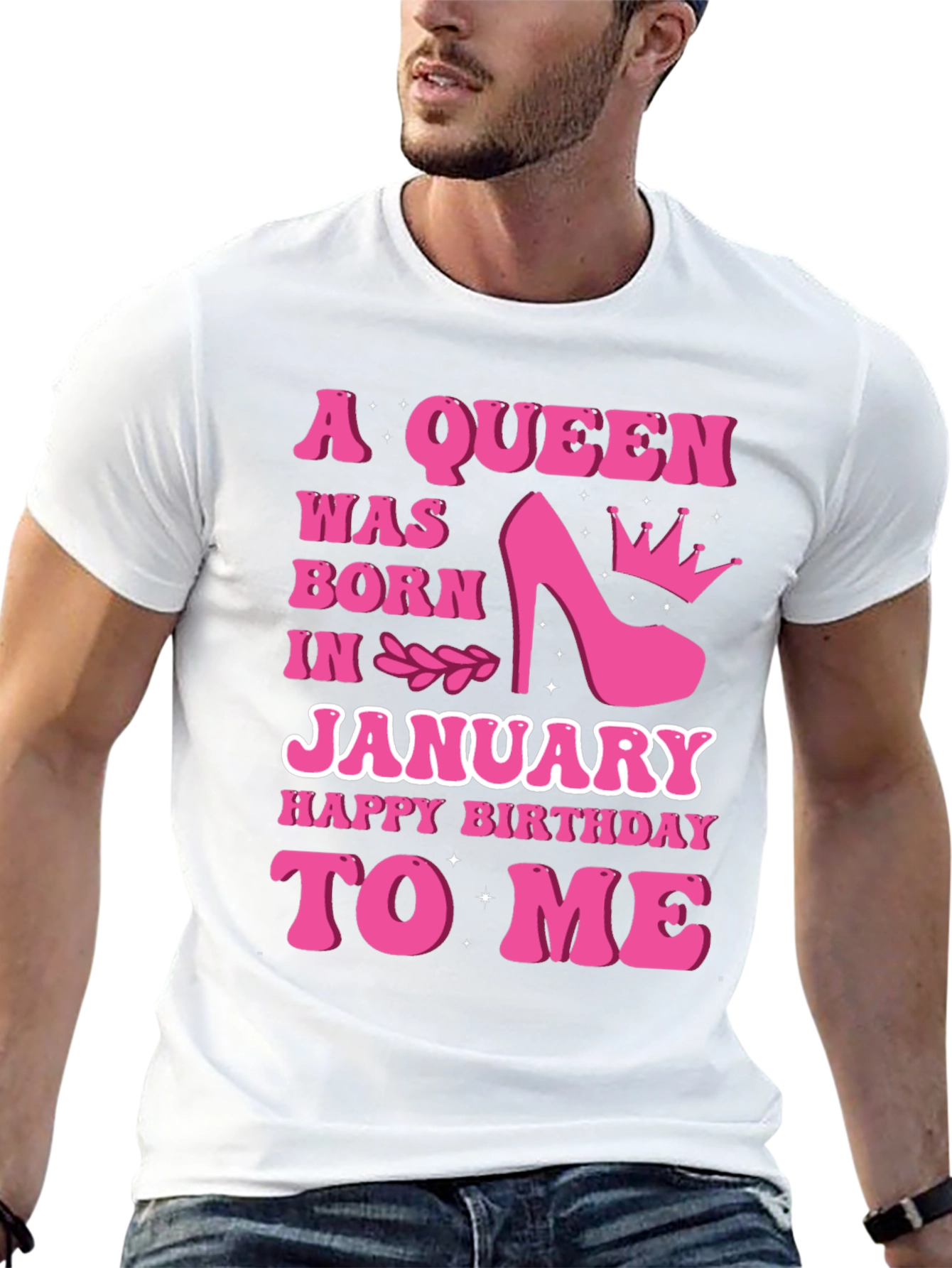 A Queen Was Born In January T-Shirt