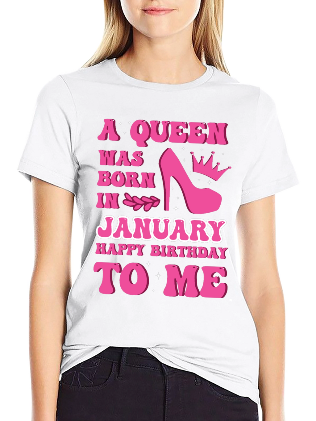A Queen Was Born In January T-Shirt