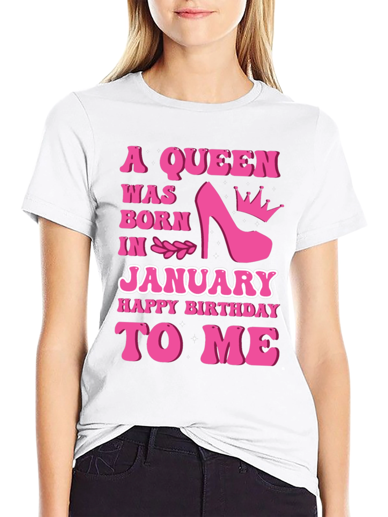 A Queen Was Born In January T-Shirt