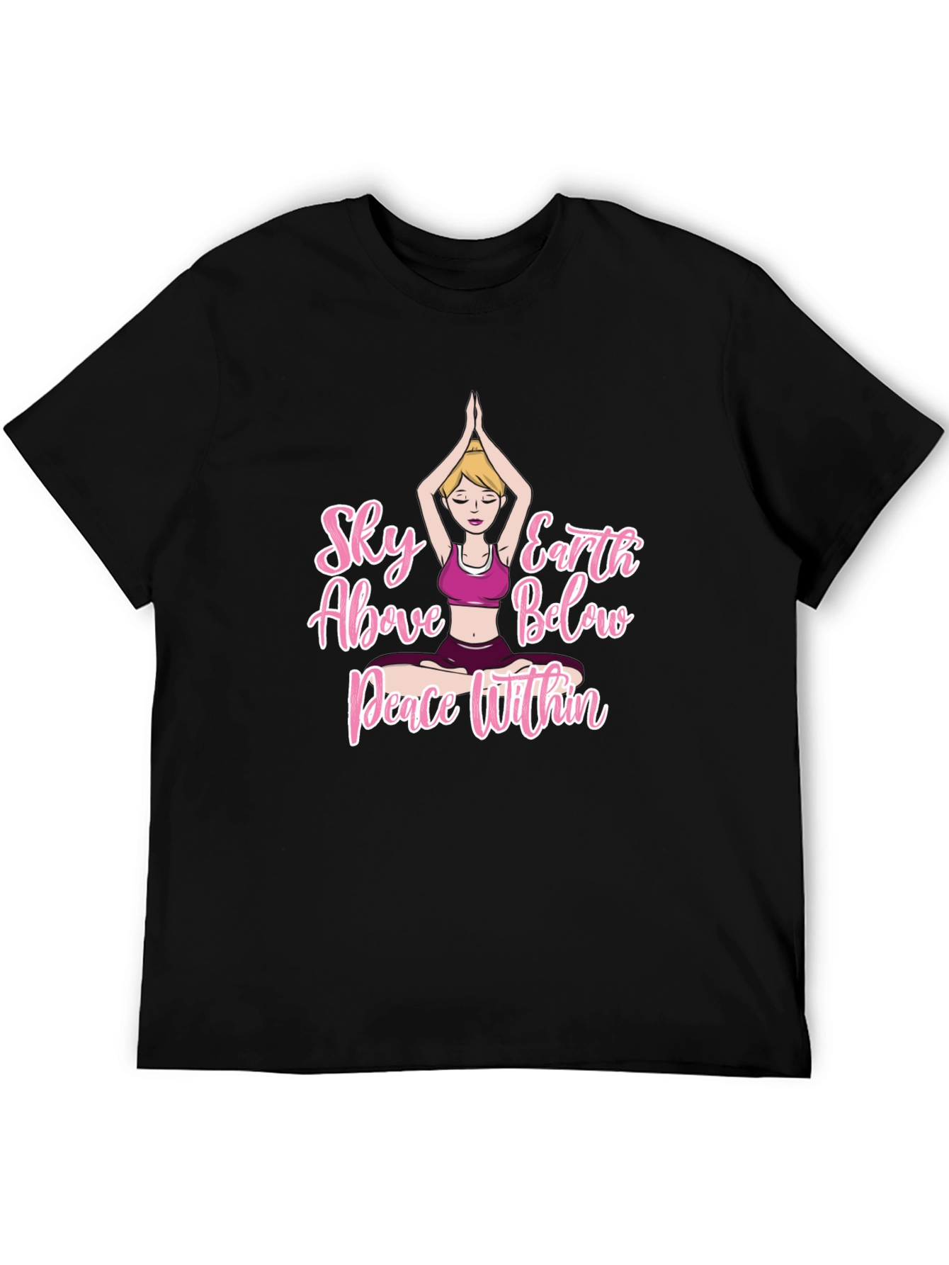 Yoga Peace Within Graphic T-Shirt