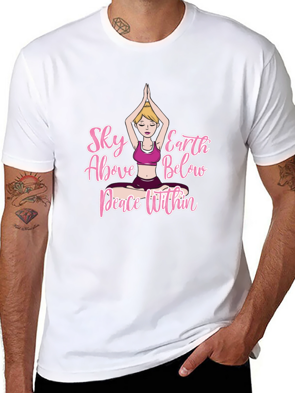 Yoga Peace Within Graphic T-Shirt