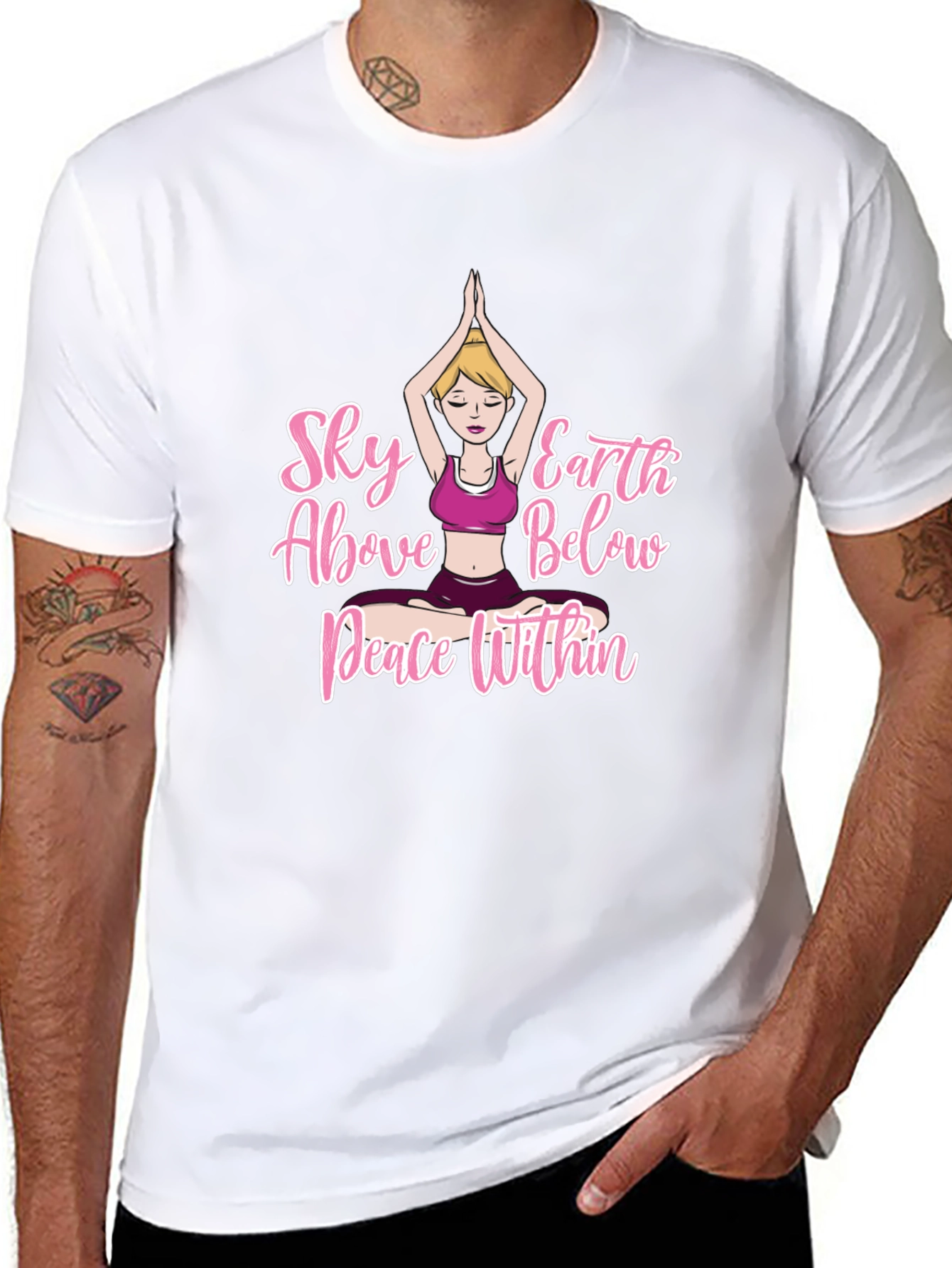 Yoga Peace Within Graphic T-Shirt