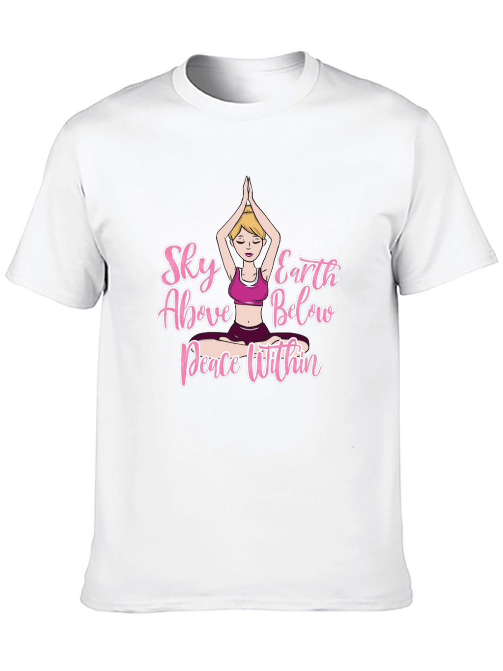 Yoga Peace Within Graphic T-Shirt