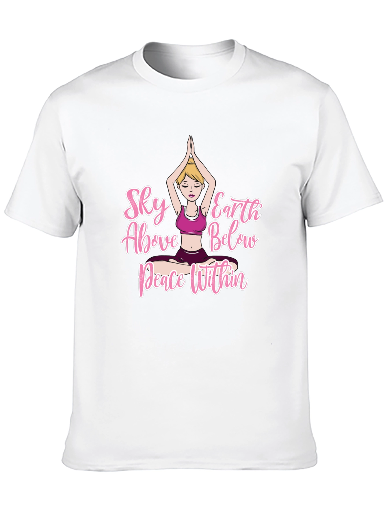Yoga Peace Within Graphic T-Shirt