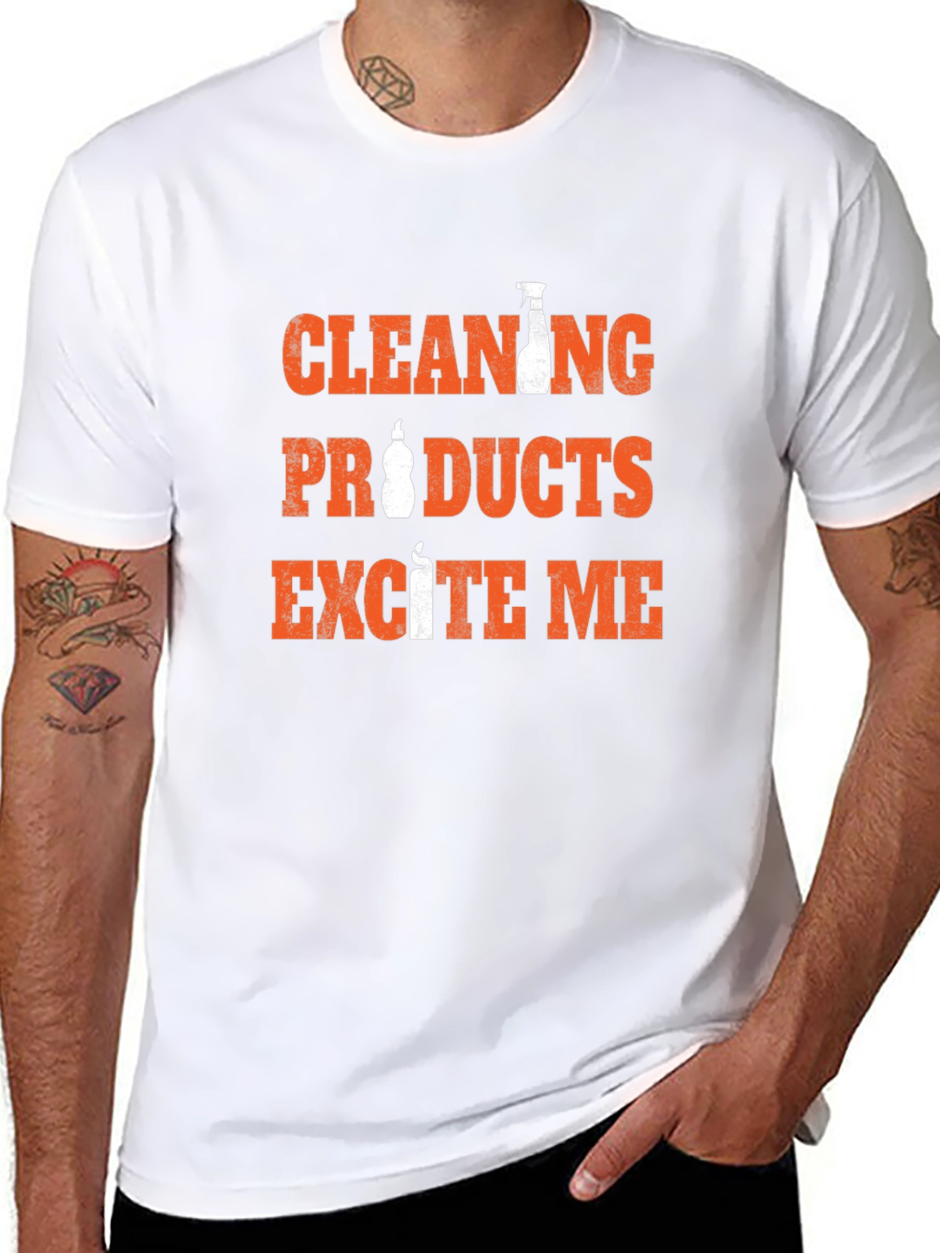 Cleaning Products Excite Me Funny T-Shirt