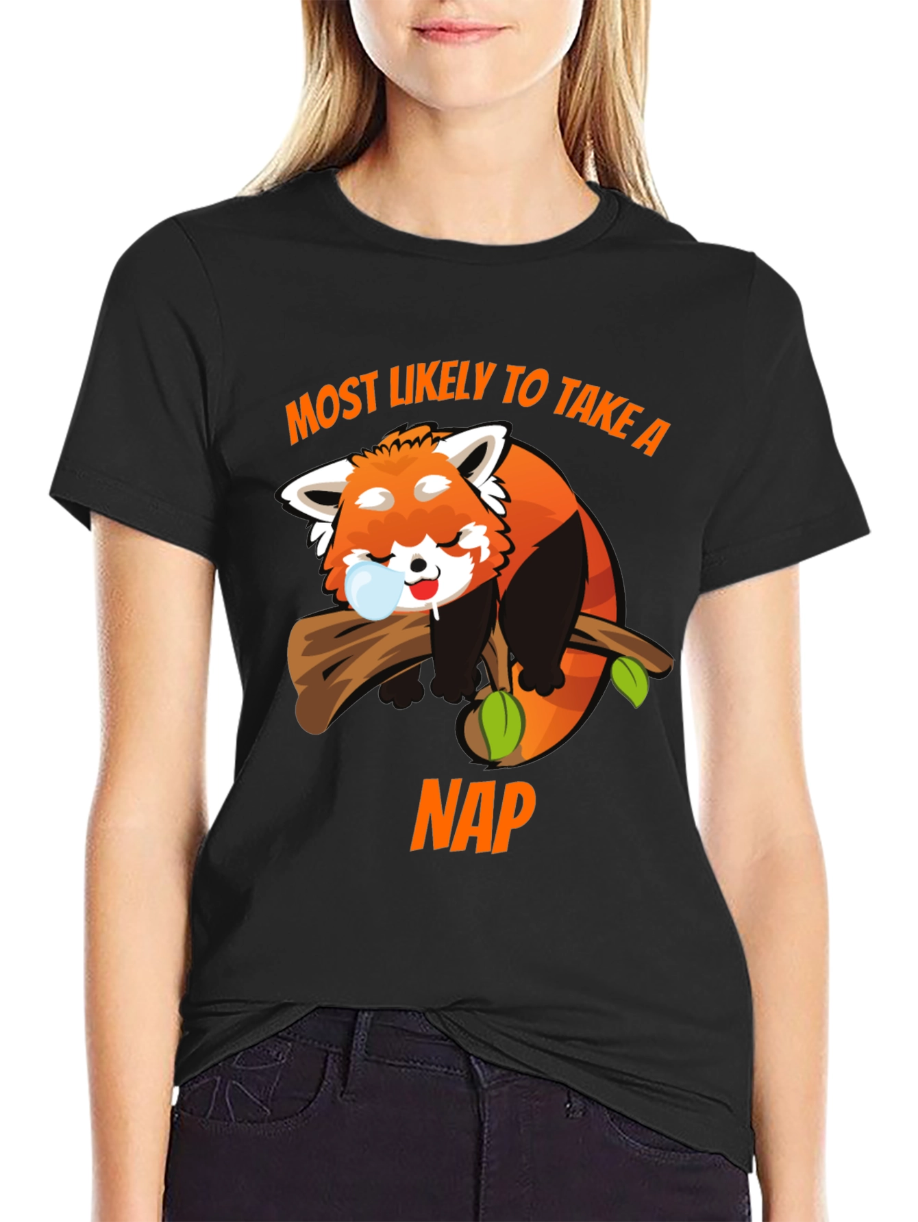Funny Red Panda Nap T-Shirt
