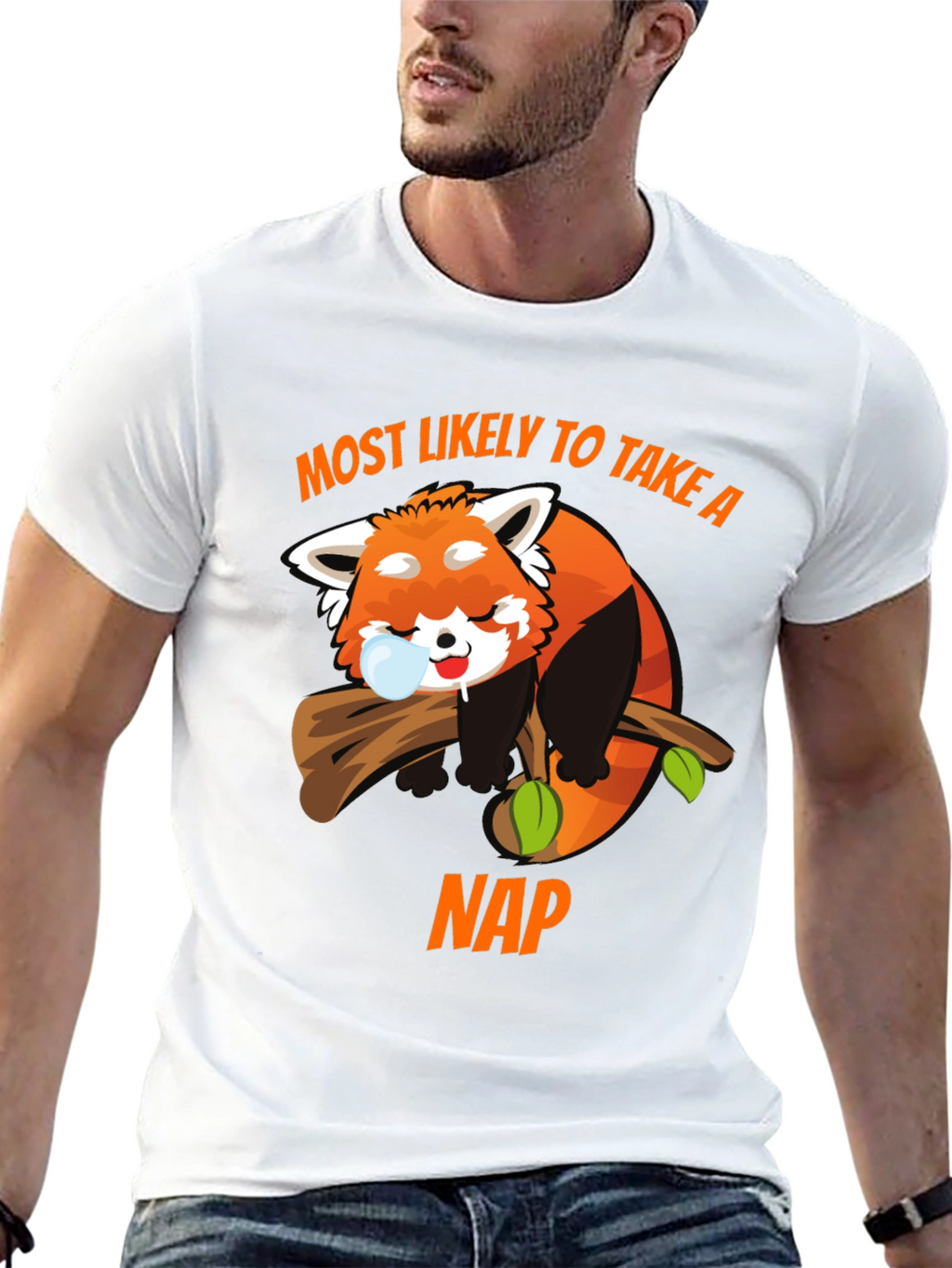 Funny Red Panda Nap T-Shirt