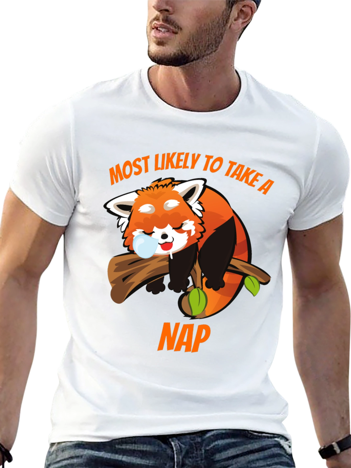 Funny Red Panda Nap T-Shirt