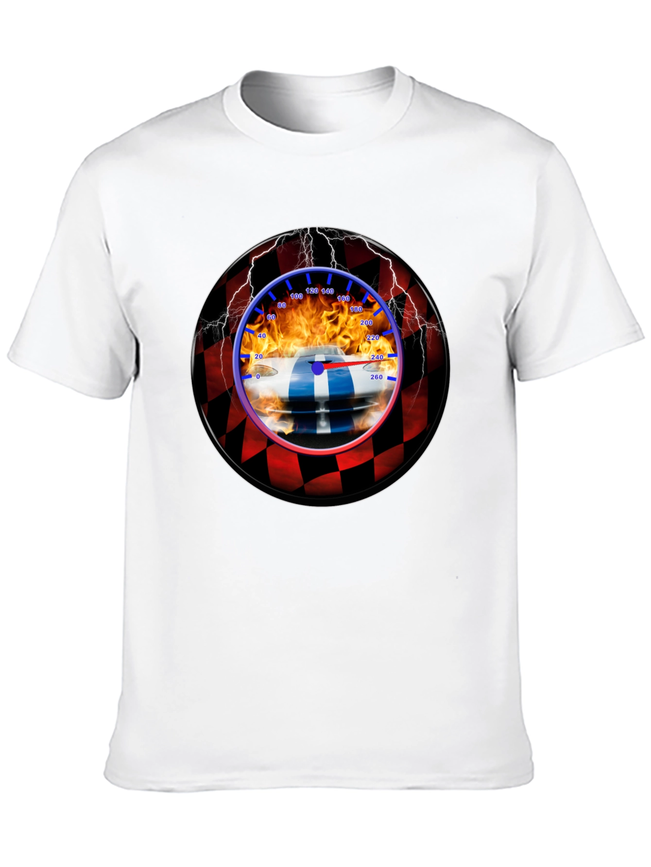 Racing Car Speedometer Graphic T-Shirt