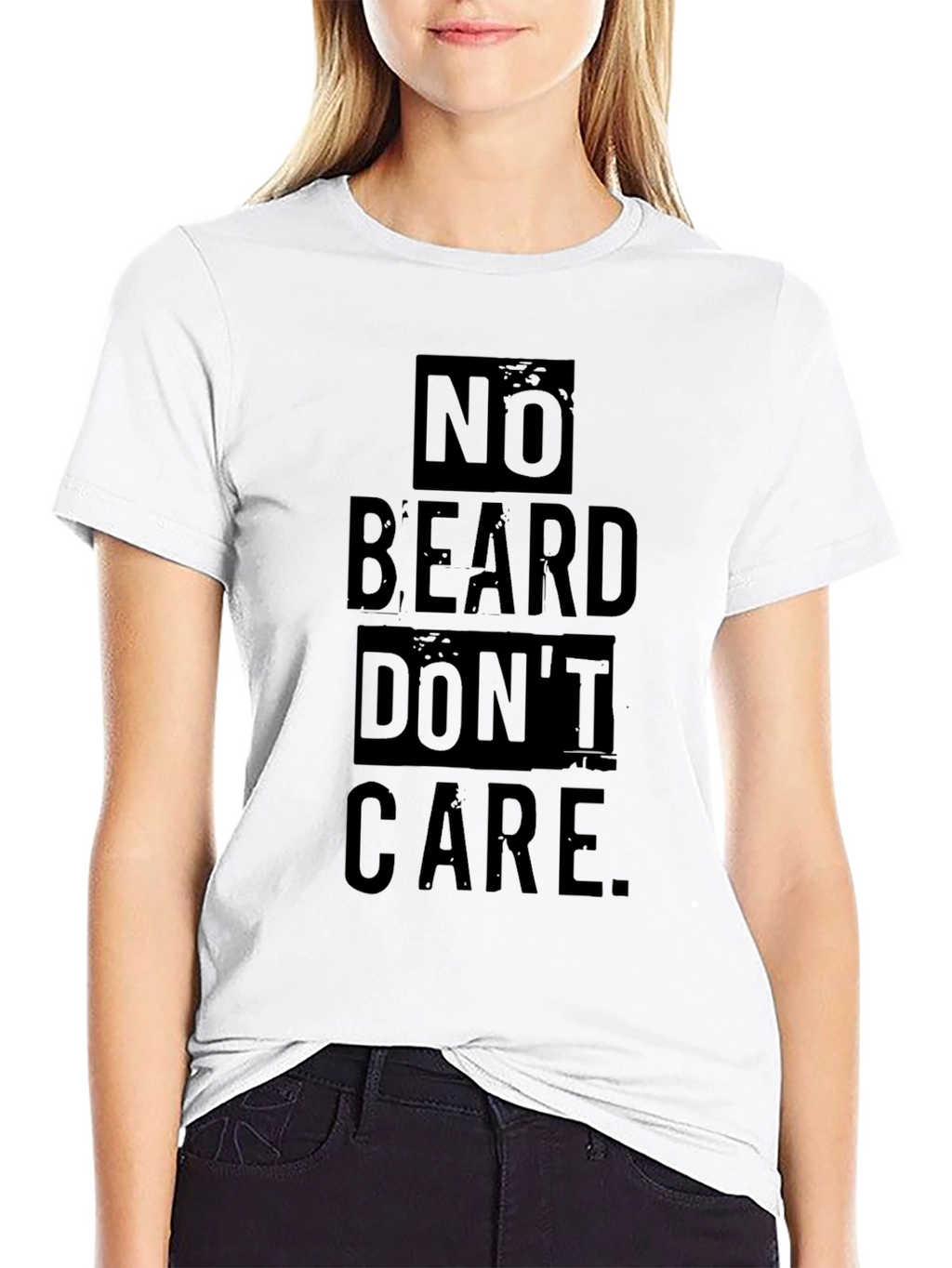 No Beard Dont Care Graphic Tee - Black