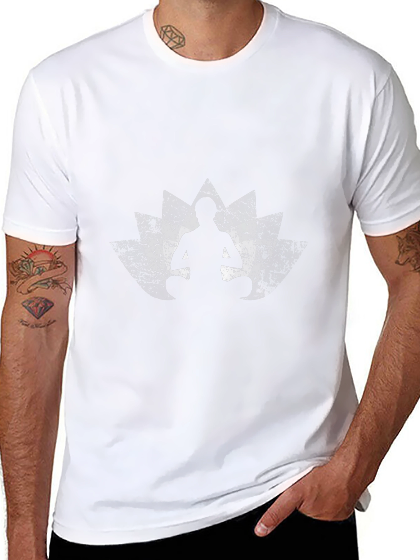 Zen Meditation T-Shirt - Lotus Design