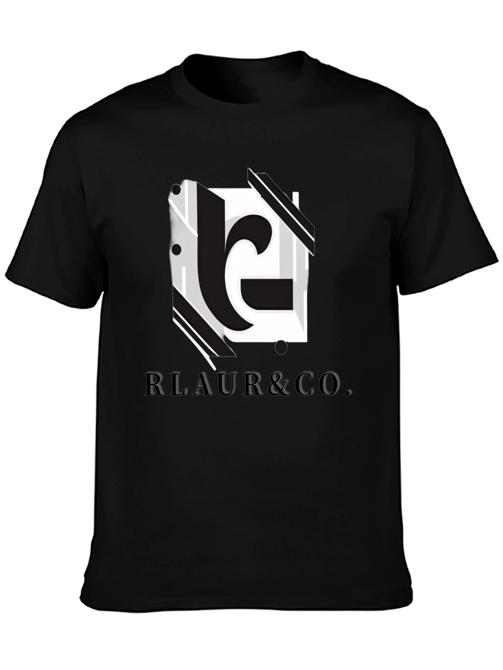 Modern Black RLAUR & CO. Graphic Tee