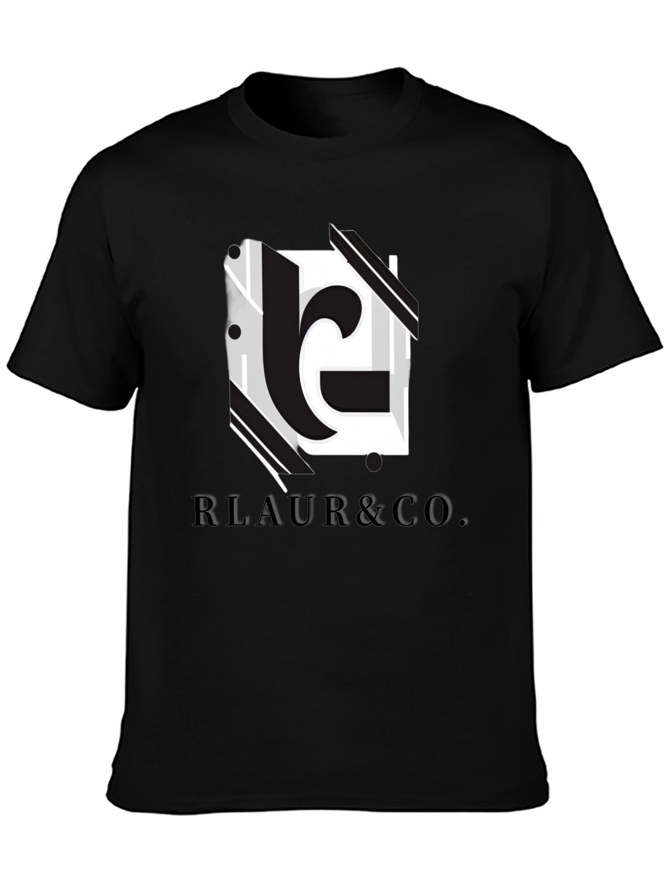 Modern Black RLAUR & CO. Graphic Tee