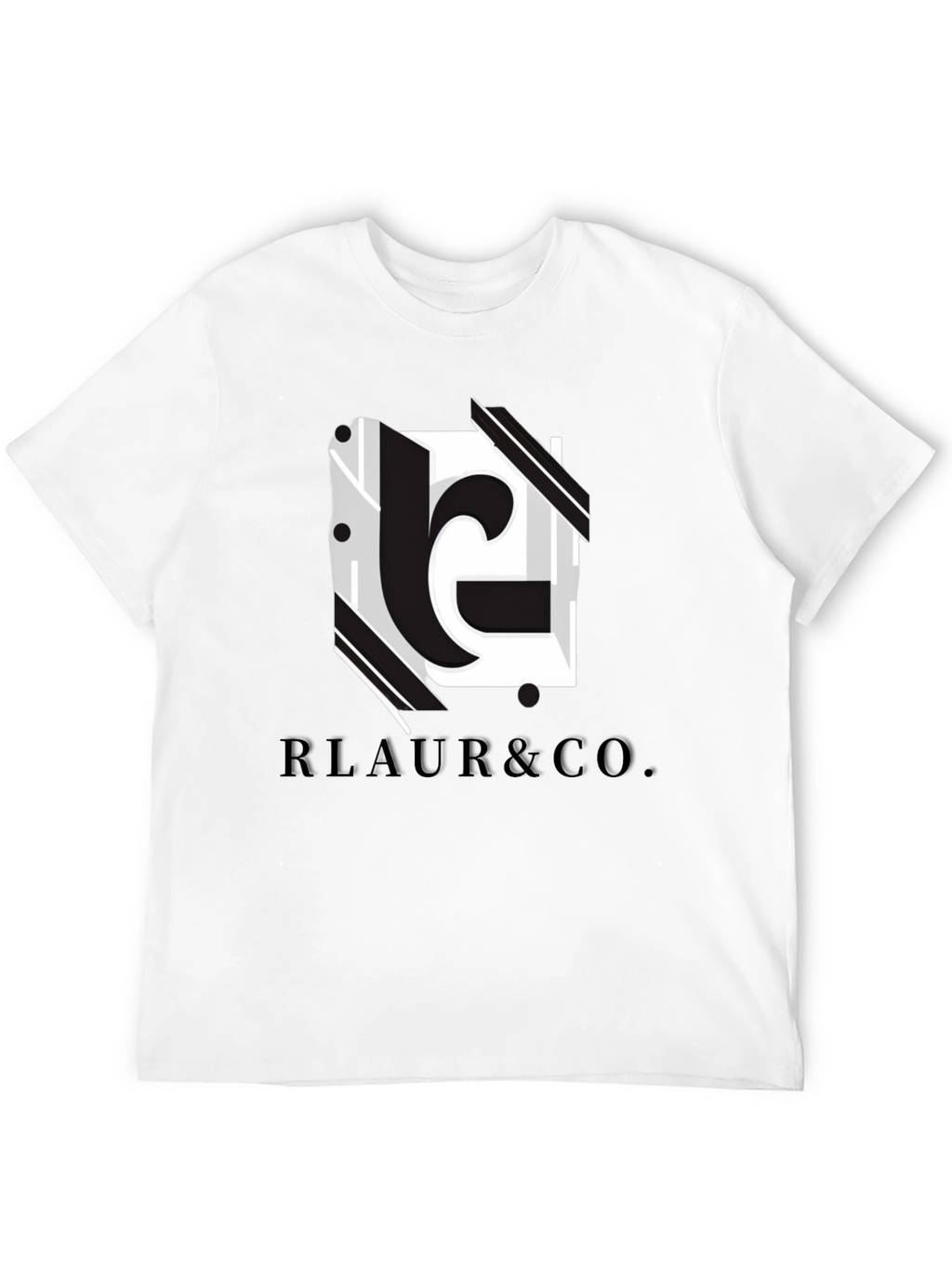 Modern Black RLAUR & CO. Graphic Tee