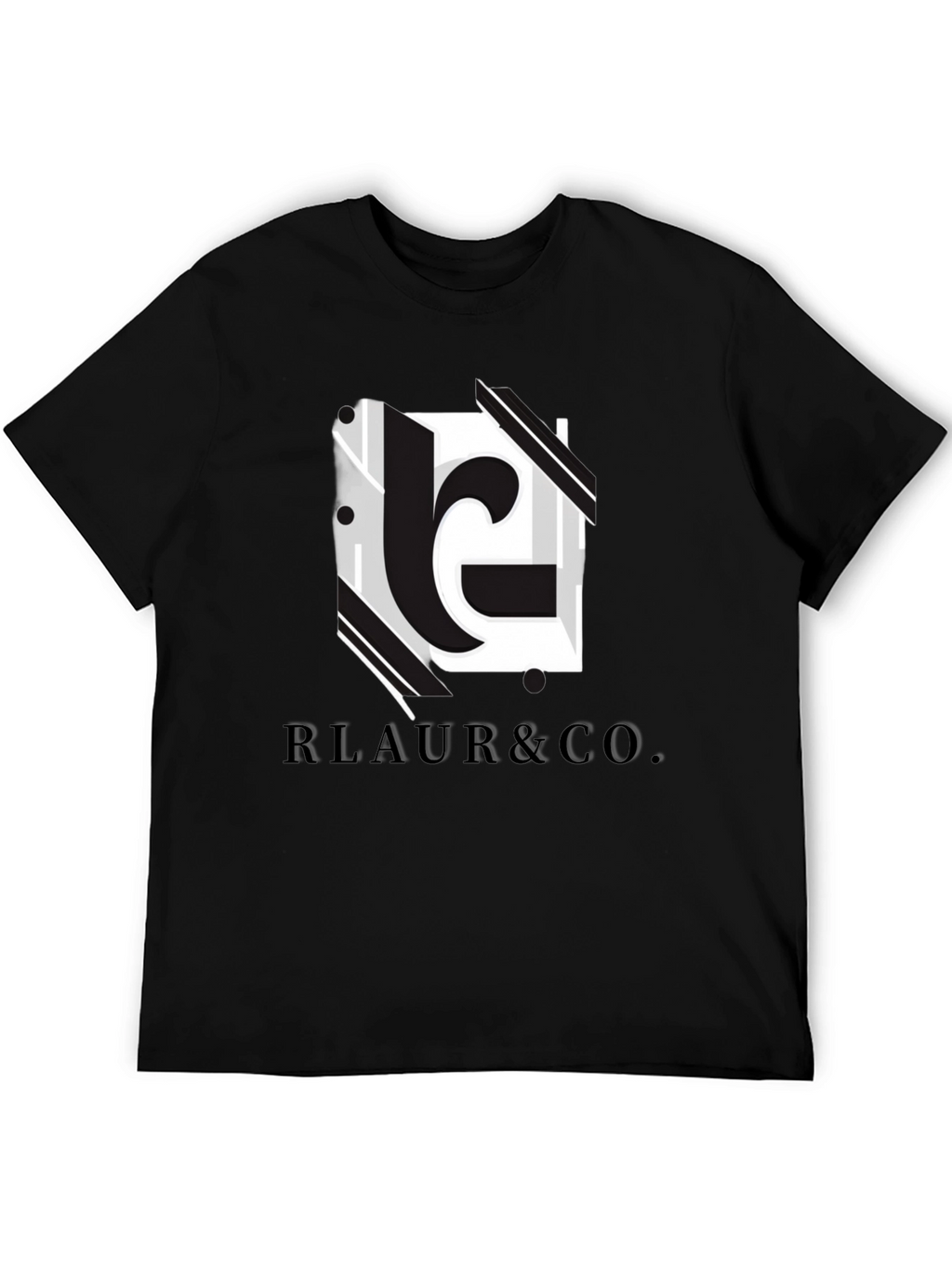 Modern Black RLAUR & CO. Graphic Tee