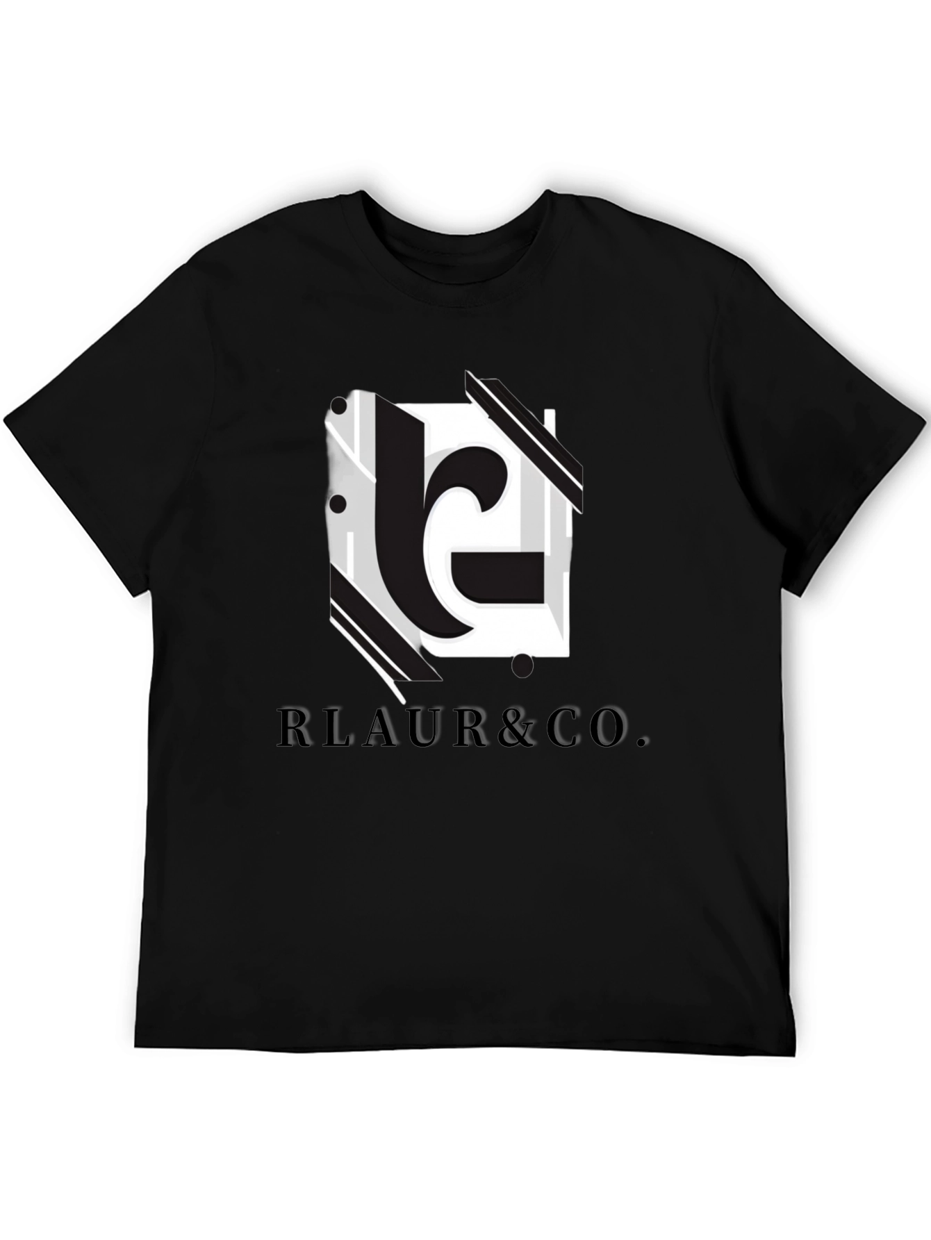 Modern Black RLAUR & CO. Graphic Tee
