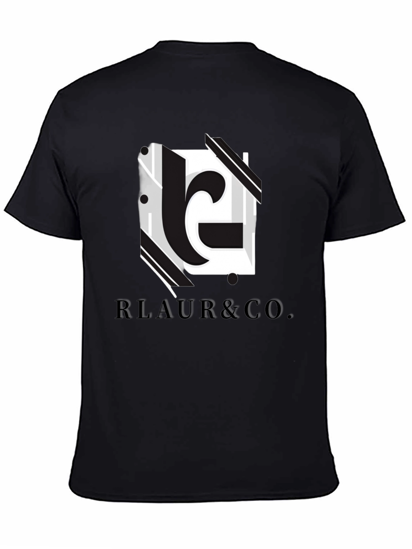 Modern Black RLAUR & CO. Graphic Tee
