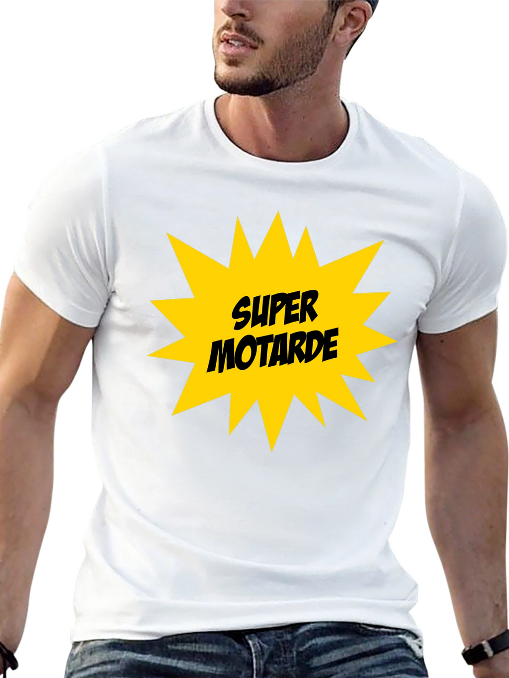 Super Motarde Black T-Shirt - Motorbike Graphic Tee