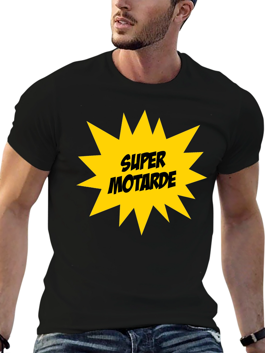 Super Motarde Black T-Shirt - Motorbike Graphic Tee