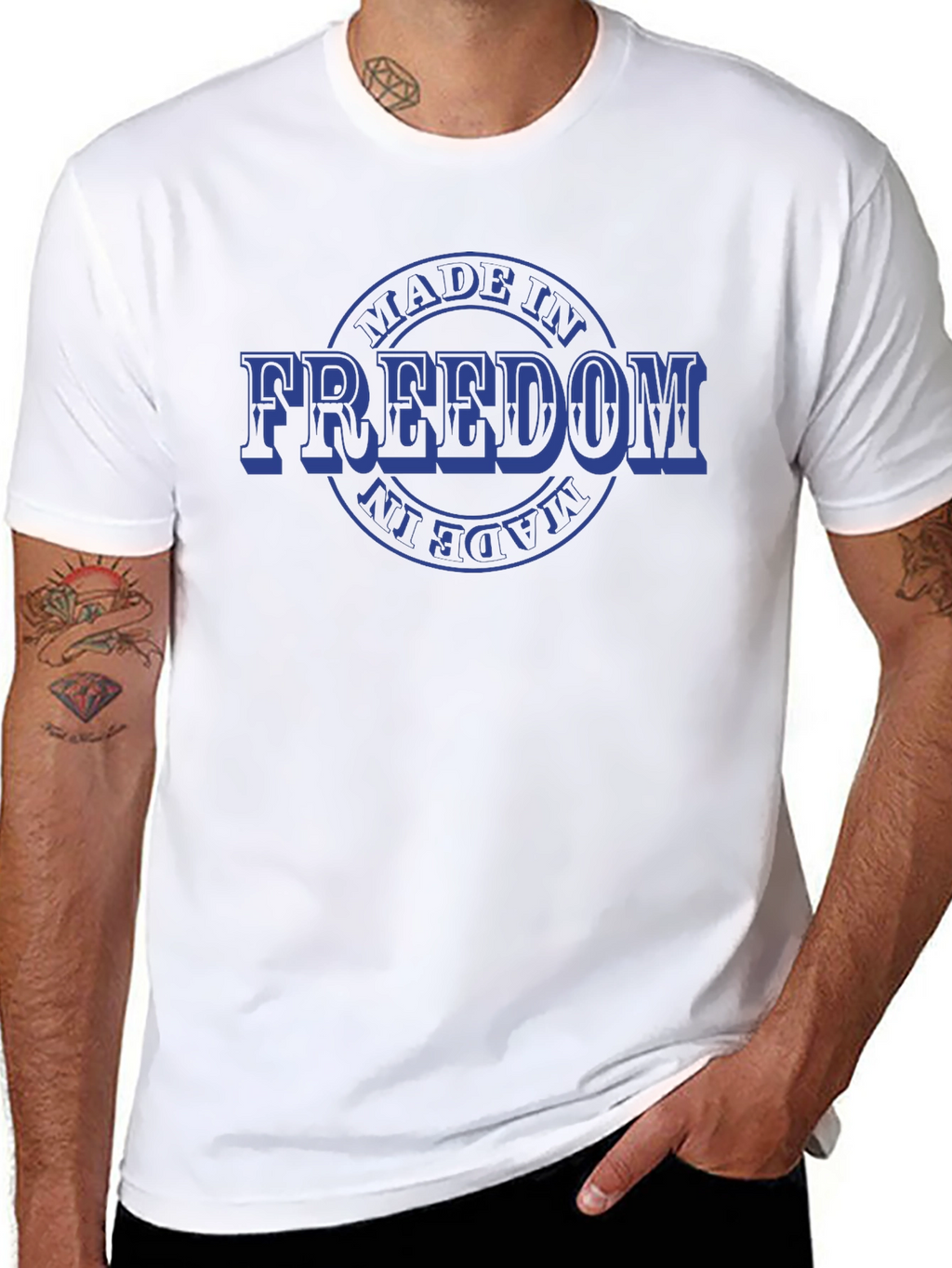 Made in Freedom Graphic Tee - Patriotic T-Shirt