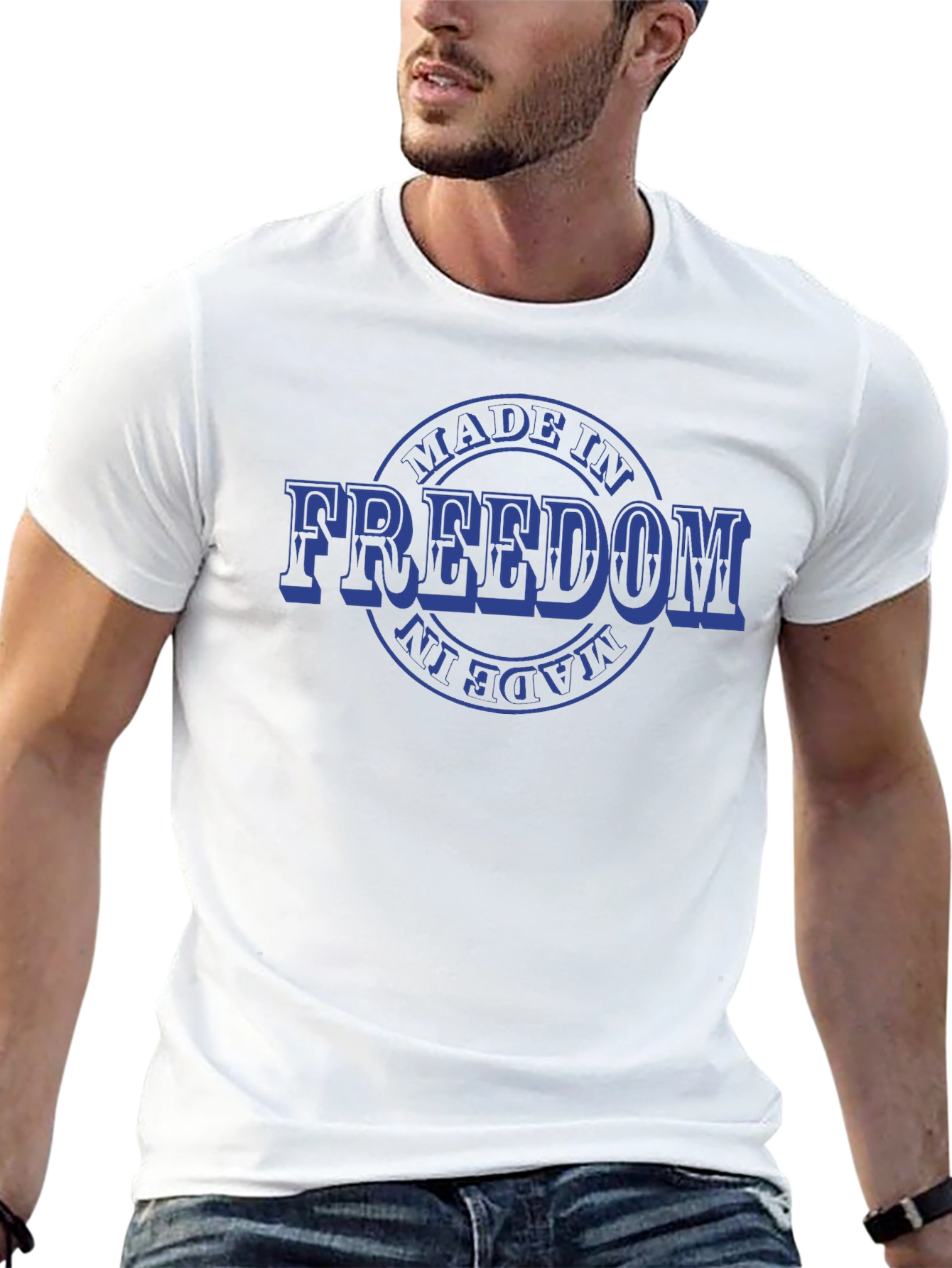 Made in Freedom Graphic Tee - Patriotic T-Shirt