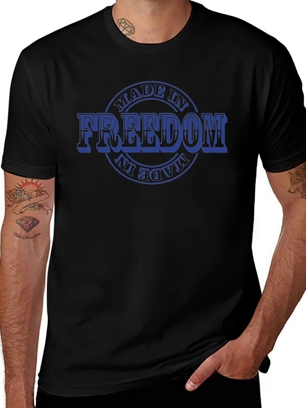 Made in Freedom Graphic Tee - Patriotic T-Shirt