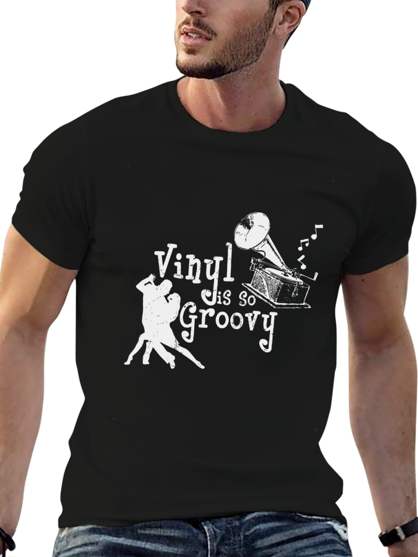 Vinyl is Groovy Graphic Tee - Retro Music Shirt
