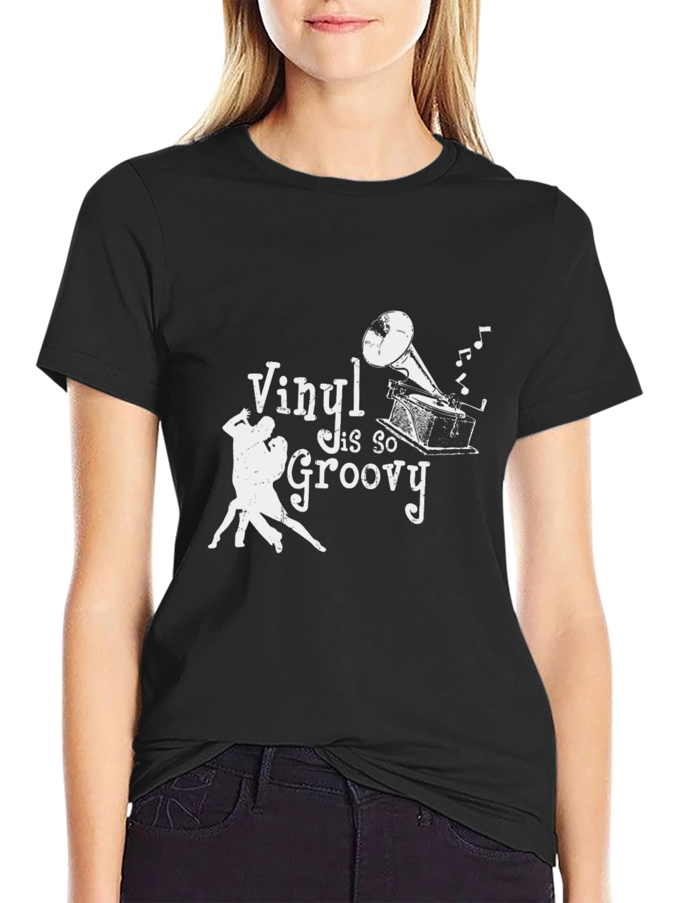 Vinyl is Groovy Graphic Tee - Retro Music Shirt