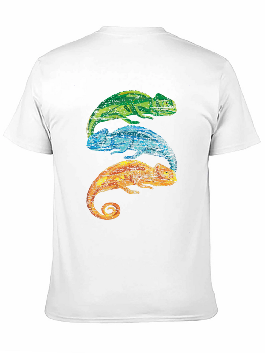 Chameleon Stack Graphic Tee - Cool Lizard Shirt