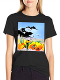 Floral Landscape Graphic Tee