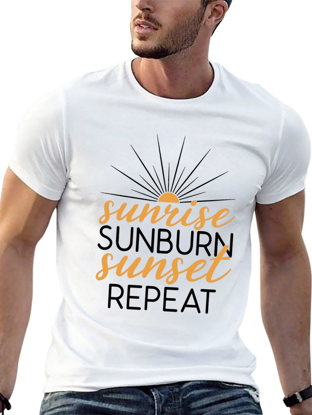 Sunrise Sunburn Sunset Repeat T-Shirt