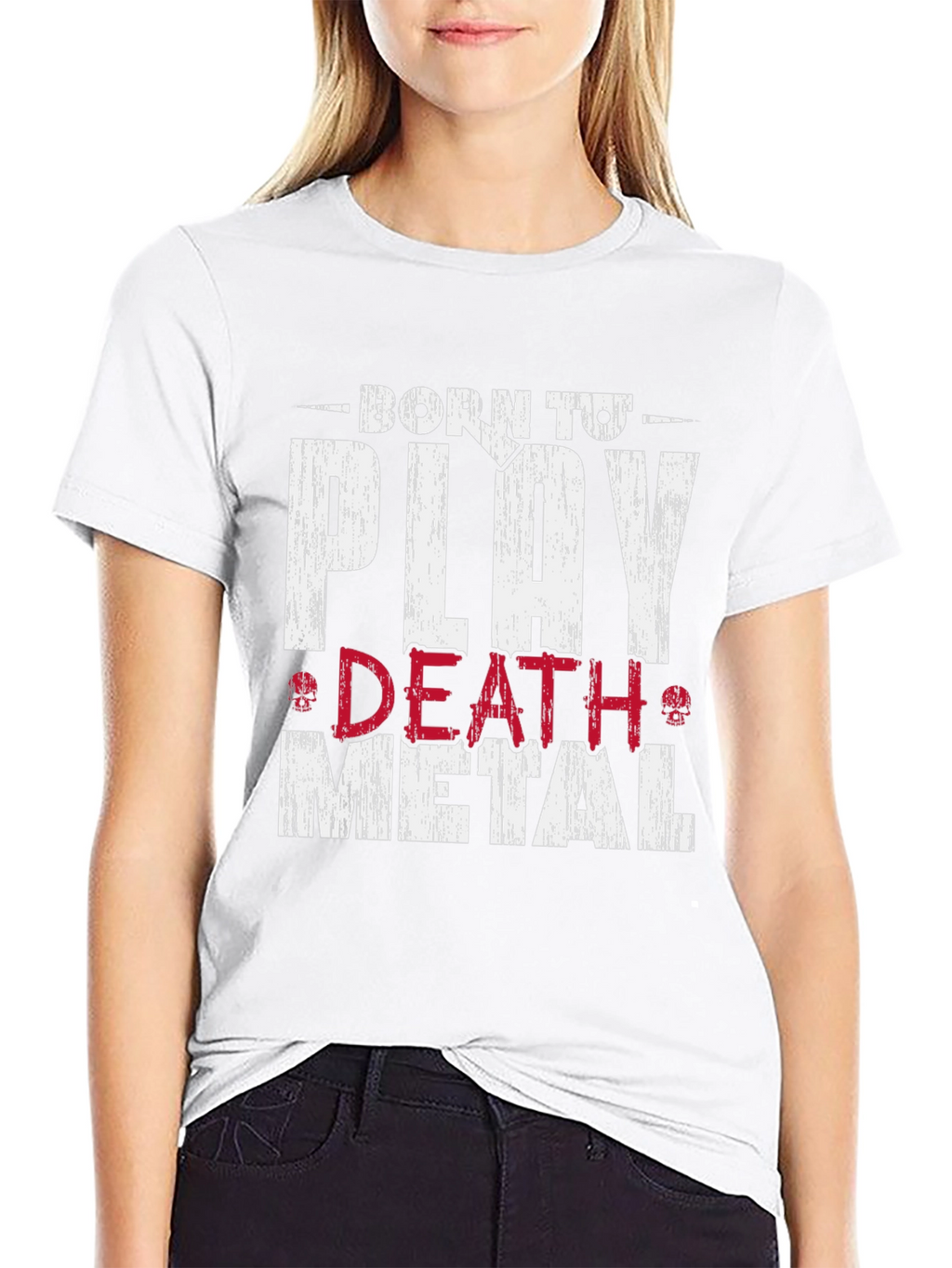 Born to Play Death Metal Graphic T-Shirt
