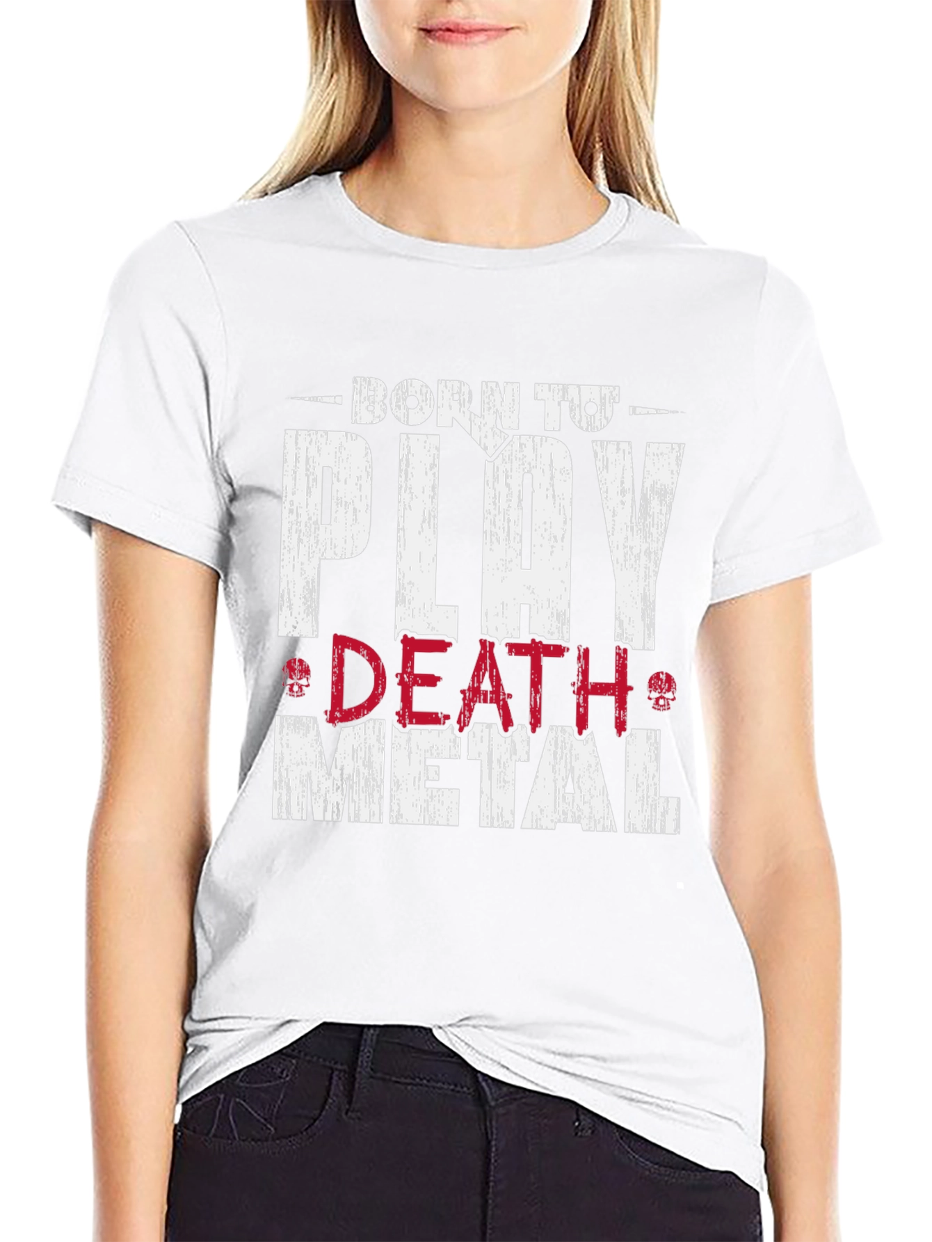 Born to Play Death Metal Graphic T-Shirt