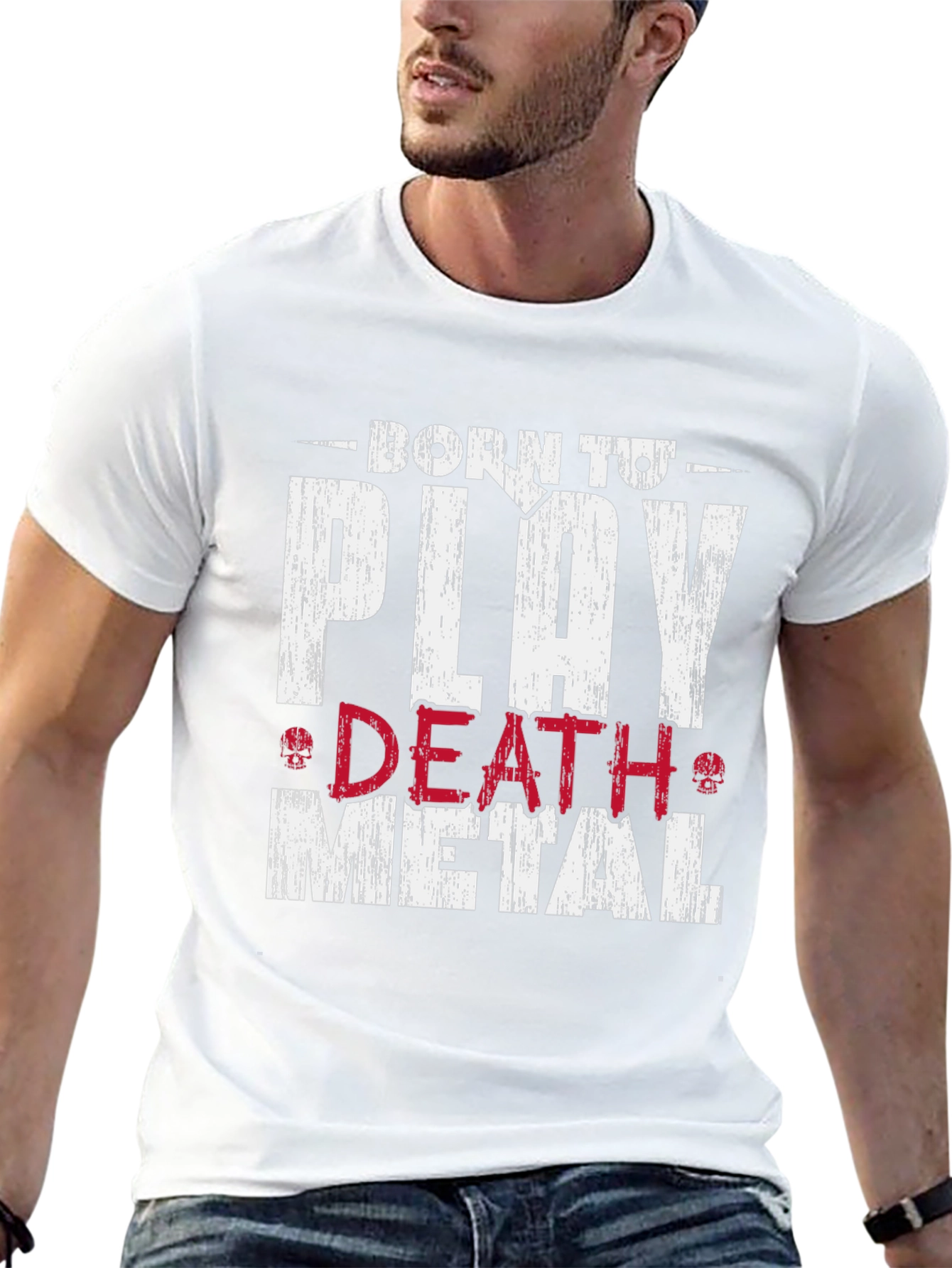 Born to Play Death Metal Graphic T-Shirt
