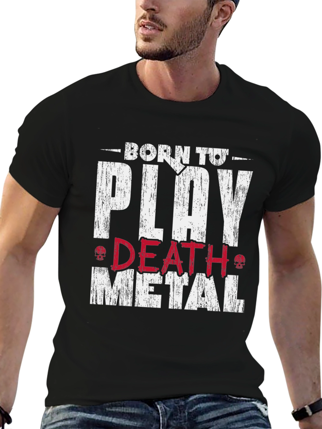 Born to Play Death Metal Graphic T-Shirt